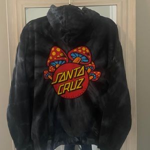 santa cruz tie dye hoodie